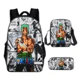 thumbnail image 1 of One Piece Backpack 3 Piece Luffy Zoro School Bag 1, 1 of 5