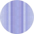 thumbnail image 1 of Ahgly Company Machine Washable Indoor Round Transitional Purple Mimosa Purple Area Rugs, 5' Round, 1 of 7