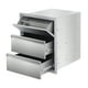 thumbnail image 1 of Cajones para Cocina Exterior con Portarollo de Papel, Cajones de Acero Inoxidable de 18" Ancho x 23" Alto x 23" Profundidad, Montaje Empotrado para BBQ, 1 of 7
