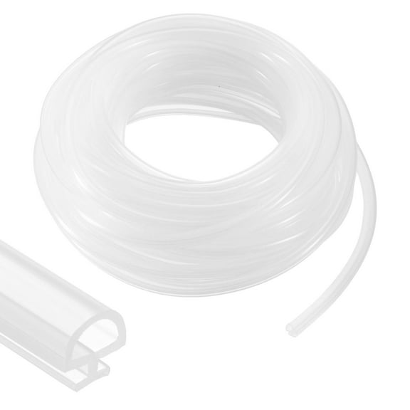Window Weather Stripping Door Seal, 5/16" Wide Bulb Bubble Silicone Weatherstrip Seal for 3/16" Slot (10 m/33 ft, Clear)