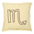 thumbnail image 1 of Virgo Zodiac Sign-1 Printed Khaki Decorative Pillows Case VPLC_02 Size 18x18, 1 of 1