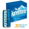 Keystone Light Beer, 30 Pack, 12 fl oz Aluminum Cans, 4.1% ABV, Domestic Lager