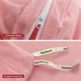 thumbnail image 2 of BESTOUCH Duvet Cover Set Queen 100% Washed Cotton Linen Feel Soft Chic Lightweight 3Pcs (Red Pink, 90"x90"), 2 of 8