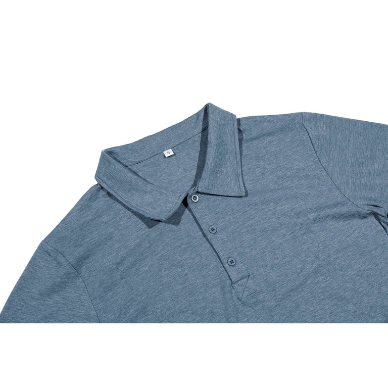 Iceglad Men's Long Sleeve Polo Shirt photo 2