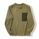 thumbnail image 4 of pstuiky Camisas suaves de manga larga para hombre, Sudadera con cuello redondo, manga larga, color liso, para hombre, cómoda y cálida para el hogar camisetas de hombre s, 4 of 4