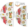 thumbnail image 3 of Coolnut Thanksgiving Tree Skirt Pumpkin Xmas Tree Skirt, Floor Door Round Mat Decorations for Holiday Party Home Christmas Day Ornaments,35.4", 3 of 6
