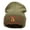 Olive, variant on Zion Embroidered Long Knitted Beanie - Navy OSFM