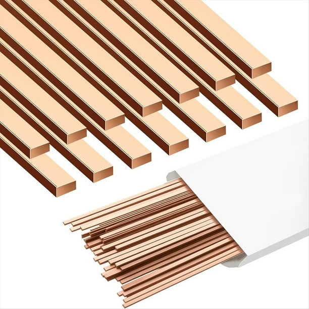 45 Varillas de Soldadura Fuerte, Varilla de Soldadura Industrial de 0.050' X 0.12' X 12" para Equipos de Aire Acondicionado, Refrigeradores y Congeladores.