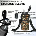 thumbnail image 3 of Gothic Horror 64oz Large Capacity Water Bottle - Skeleton & Spider Design with Storage Pockets for Cards & Phone, 3 of 6