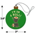 thumbnail image 6 of I'm on a Roll Sushi Funny Humor Wood Christmas Tree Holiday Ornament, 6 of 7