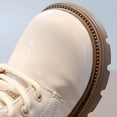 thumbnail image 4 of lnmuld Kids Boots Stylish Girls Ankle Boots with Decorative Lace Trim Cozy for Cold Weather Comfortable Everyday Wear Durable Sole Design Youth Footwear Ideal Winter Season Size:4-4.5 Years, 4 of 9