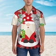 thumbnail image 2 of Fotbe Gnome And Buffalo Plaid Camisa Hawaiana para Hombre Unisex – Camisa Casual de Verano con Botones de Manga Corta de Algodón y Lino,X-Large, 2 of 7