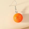 thumbnail image 4 of tasrioml 1 Pair Vivid Charming Bright Color Dangle Earrings Lovely Fruit Orange Drop Hook Earrings Jewelry Acessories, 4 of 7
