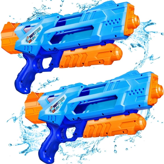 Water Guns Quanquer Super Soaker, 1200 ml, para niños y adultos, paquete de 2
