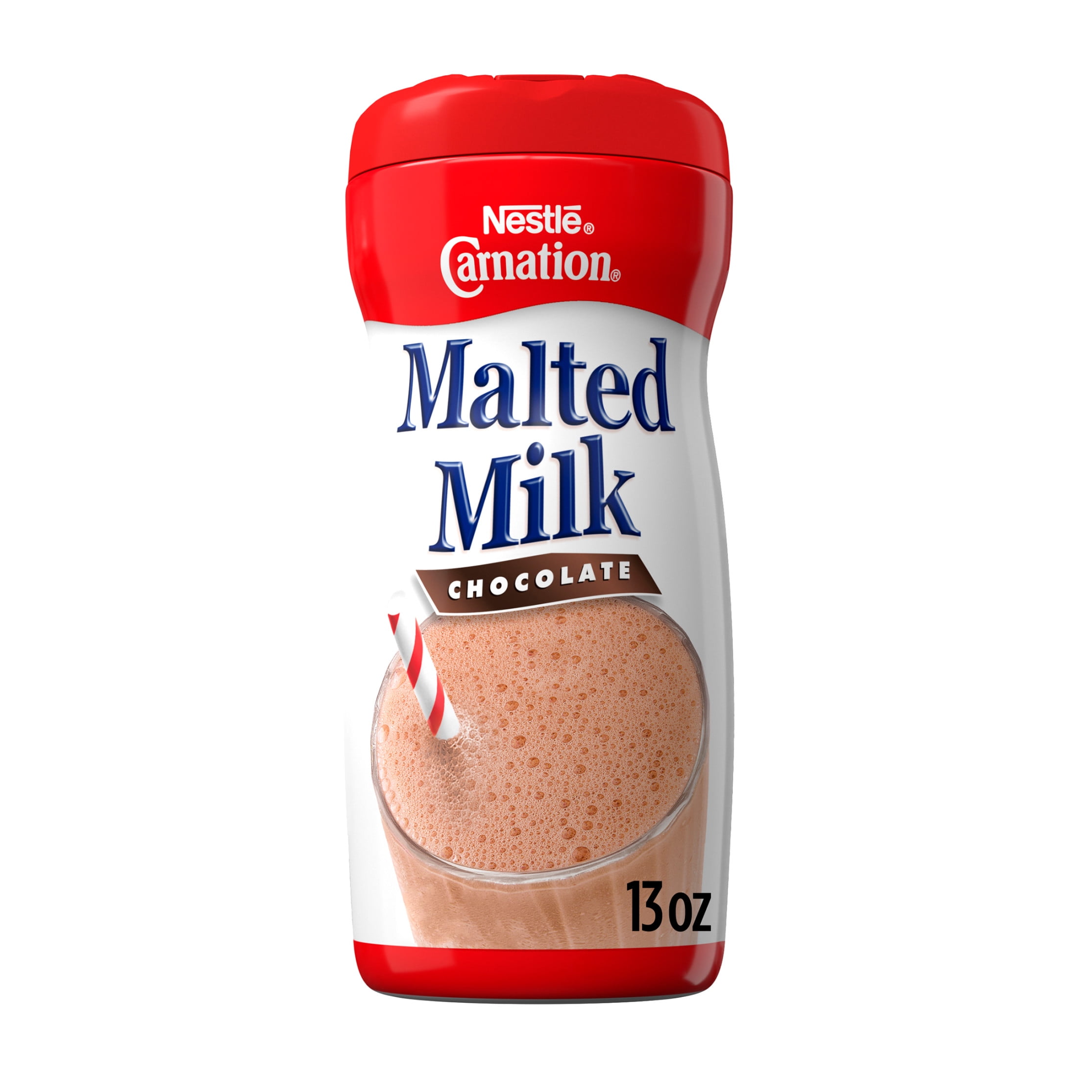 (6 pack) Nestle Carnation Chocolate Malted Milk Instant Stir In Powder Mix, 13 oz Canister, 17 Servings