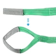 thumbnail image 4 of Uxcell 2" x 4 FT Lift Strap 2 Ply 4409lbs Capacity Webbing Lifting Moving Straps for Rigging Hoisting, 2 Pack Green, 4 of 7