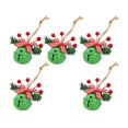 thumbnail image 3 of 5 campanas de Navidad, decoración navideña, hechas a mano con recorte de estrella, campanas de Metal navideñas para puerta, porche, ventana, Verde 5cm, 3 of 8