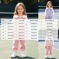 thumbnail image 4 of 2-3 Years Teen Girls Zipper Sweatshirt And Sweatpants SetPrinted Baseball Sweatshirt Set Purple Girl Set, 4 of 9