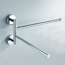 QIFULL Rotary Towel Rack Kitchen Towel Bars for Bathroom Wall Style for Builders 1Set