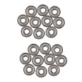 thumbnail image 1 of 20 Pièces 607ZZ 19 x 7 x 6mm Scellé une Rangée de Roulements à Billes Métalliques Profonds, 1 of 8