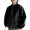 Black, variant on Boys Zip Up Leather Jacket Solid Long Sleeve Loose Windproof Jacket Kids Trendy Back to School Rainproof Coat
