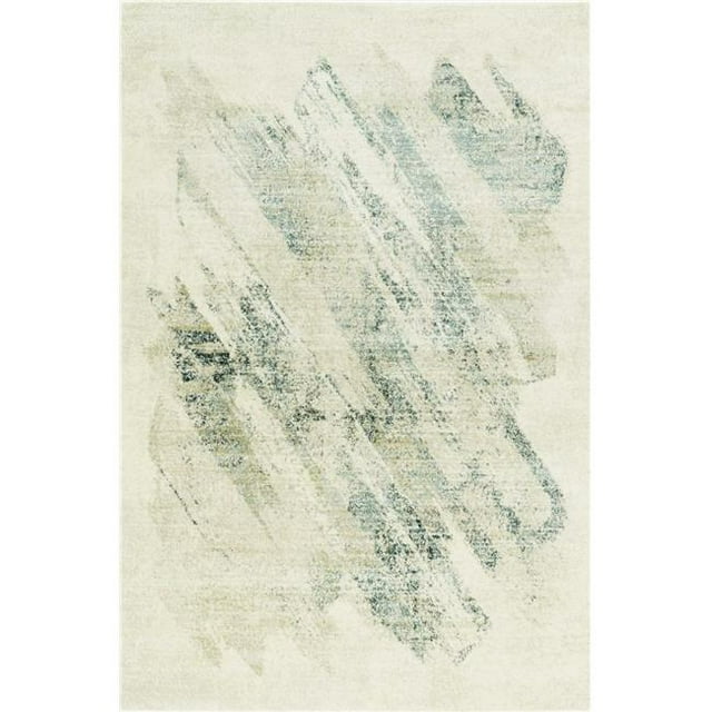 HomeRoots 353875 2 ft. 2 in. x 7 ft. 6 in. Runner Polypropylene Ivory & Grey Area Rug