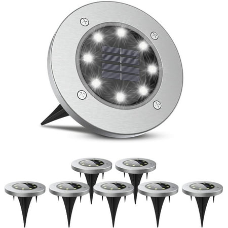 

Solar Garden Lights Solar Lights - 8 Led Solar Garden Lights Outdoor Waterproof In-Ground Outdoor Landscape Lighting for Lawn Patio Pathway Yard Deck Walkway Flood Light 8 Pack