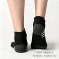 thumbnail image 6 of 5 Pairs Ankle Compression Socks for Men & Women, Low Cut Sport Socks for Running, Athletic, Cycling, Black, 6 of 6