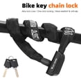 thumbnail image 4 of Bike Lock Heavy Duty Anti-Theft Chain Lock Waterproof with 2 Keys for Bike, Motorcycle, E-Bike,, 4 of 8