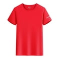 thumbnail image 6 of Agkizg Men Crew Neck Quickly Dry Shirts, Short Sleeve Summer Lightweight Breathable Loose Fitting Athletic Tops Outdoor Hiking Running Camping Basic Pullover Tees for Daily Summer Wear, 6 of 6