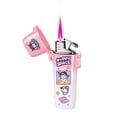 thumbnail image 2 of Patrón de dibujos animados de encendedor de cigarrillos de antorcha de encendedor de llama rosa de color degradado blanco rosa largo, 2 of 4