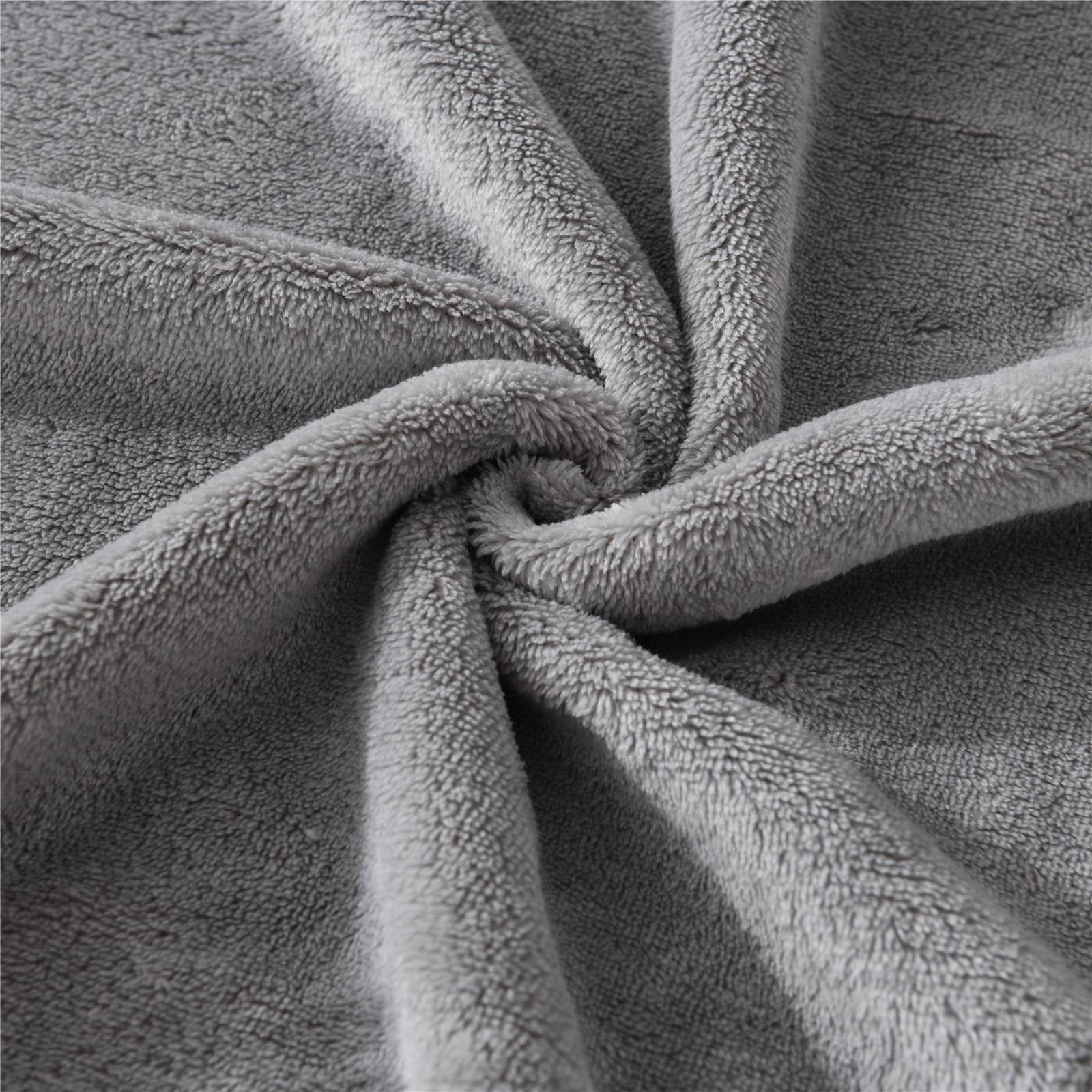 Mainstays Super Soft Plush Blanket, Twin, Light Grey