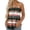 Multicolour, variant on MIASHUI Women's Striped Print Tank Top Loose Fit Sleeveless Blouse with Ruffled Waistband Stretchy Casual Summer Tunic Multicolour,S