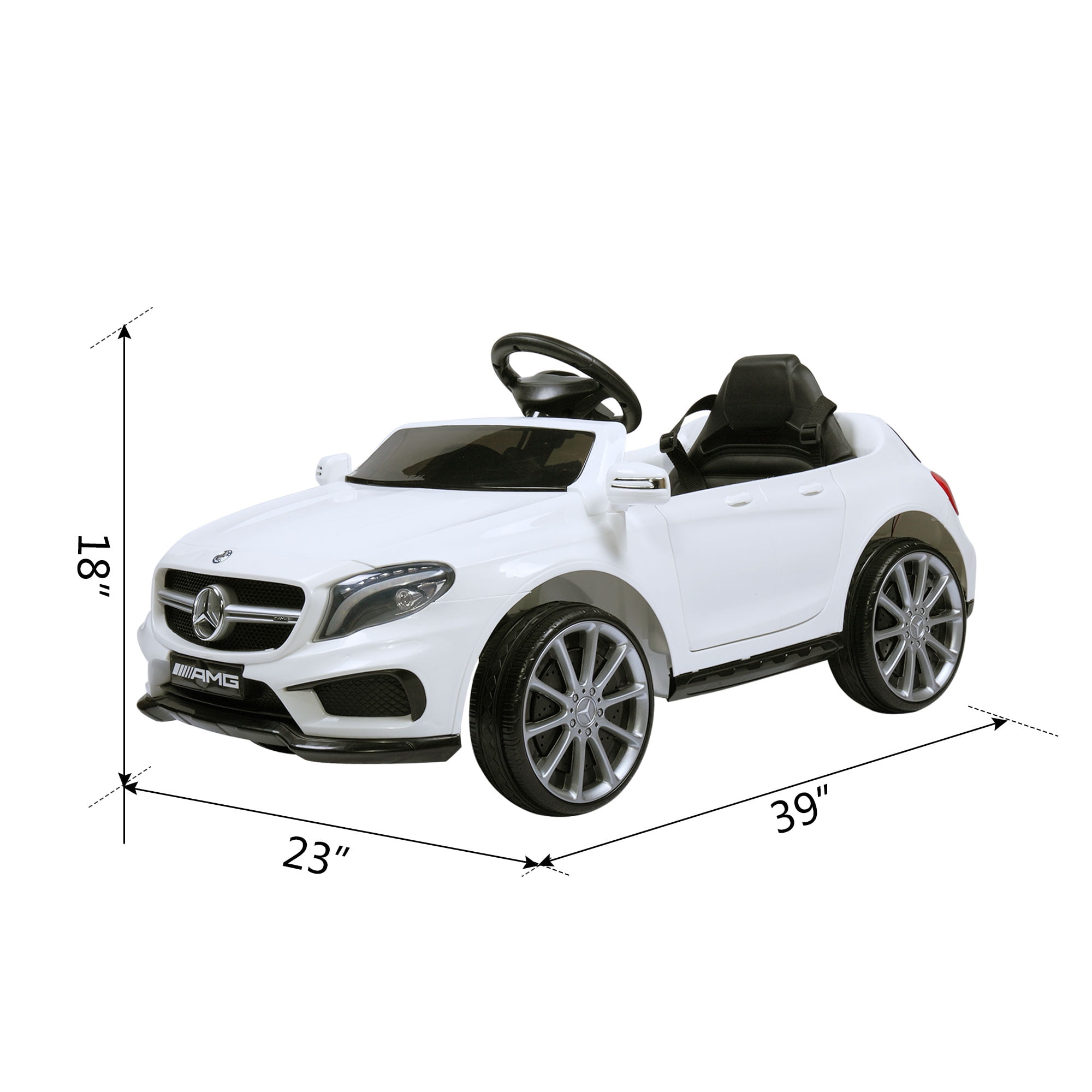 Private Jungle Electric Kids Ride on Truck Cars, Cars for Kids, Battery Motorized Vehicles with Remote Control, Music, Led Headlights, White