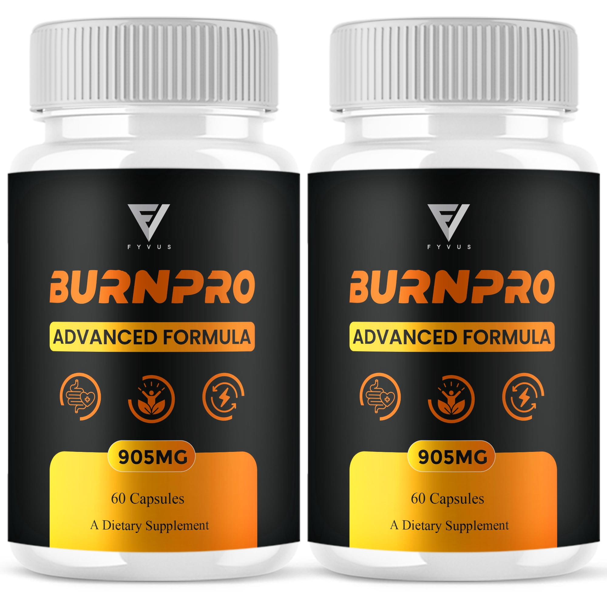 (2 Pack) BurnPro Advanced Male and Wellness Supplement, Burn Pro Support (120 Capsules)