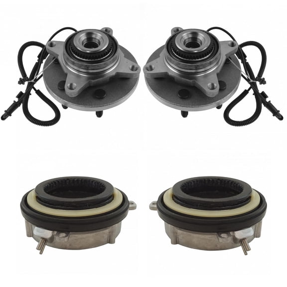 TRQ Front Wheel Bearing & Hub Kit with Actuators for Ford Lincoln SUV New BHA30125 Fits select: 2011-2014 FORD F150, 2011-2014 FORD EXPEDITION