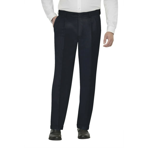 Men's Microfiber Pleated Dress Pants