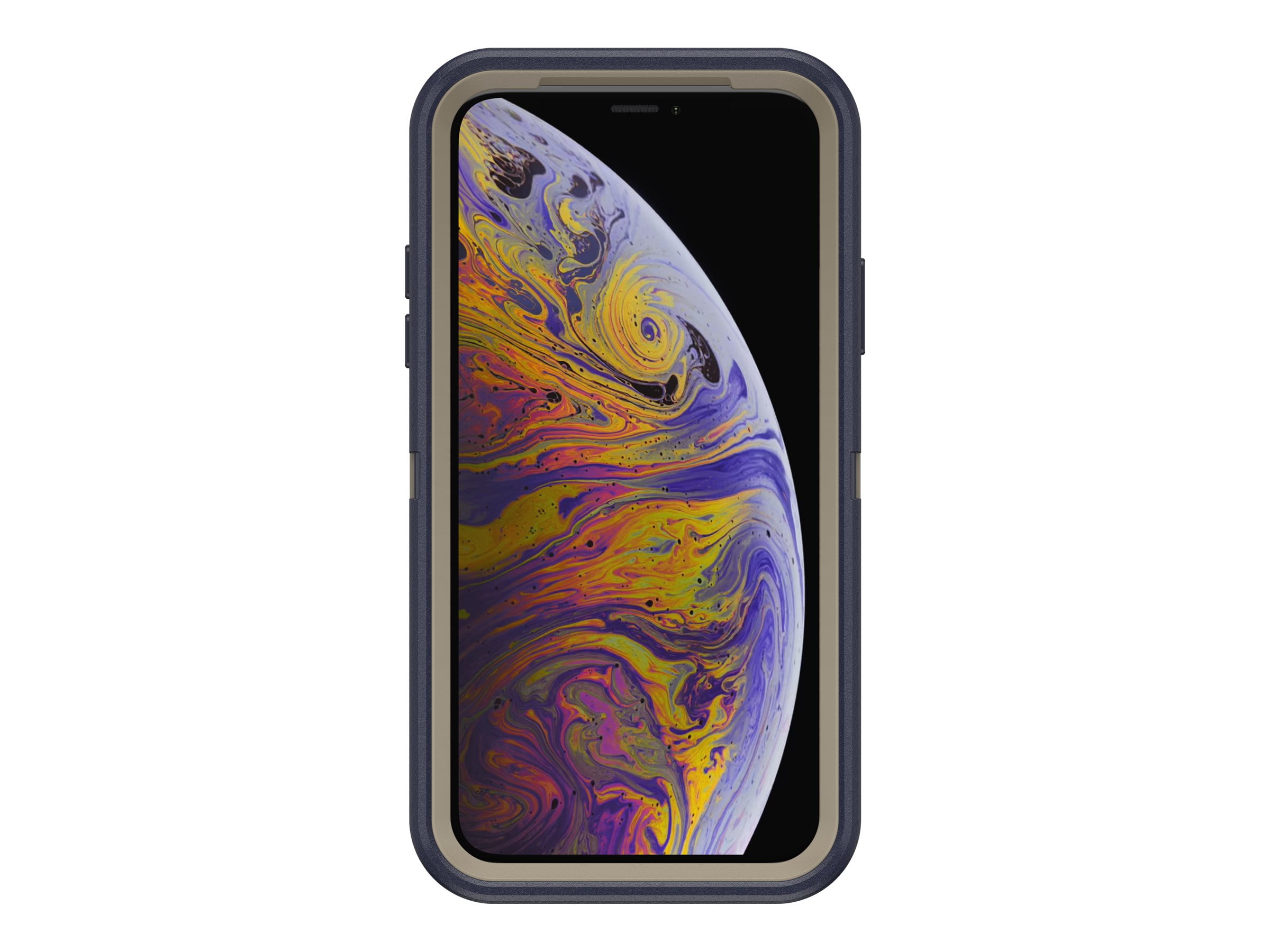 Otterbox Defender Series Screenless Edition Case For Iphone Xs & Iphone X Retail Packaging Dark Lake (Chinchilla/Dress Blues)