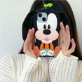 thumbnail image 4 of BAIANNAN For 16 Pro Max 15 14 13 12 Pro Max Stereoscopic Dog 3D Cartoon Goofy Long Ears Phone Case Y2k Soft Silicone Cover, 4 of 7