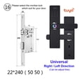 thumbnail image 2 of Door Lock, Electronic Door Lock With Tuya APP Remotely / Biometric Fingerprint /Smart Card / Password /Key ,Easy to Install, 2 of 7