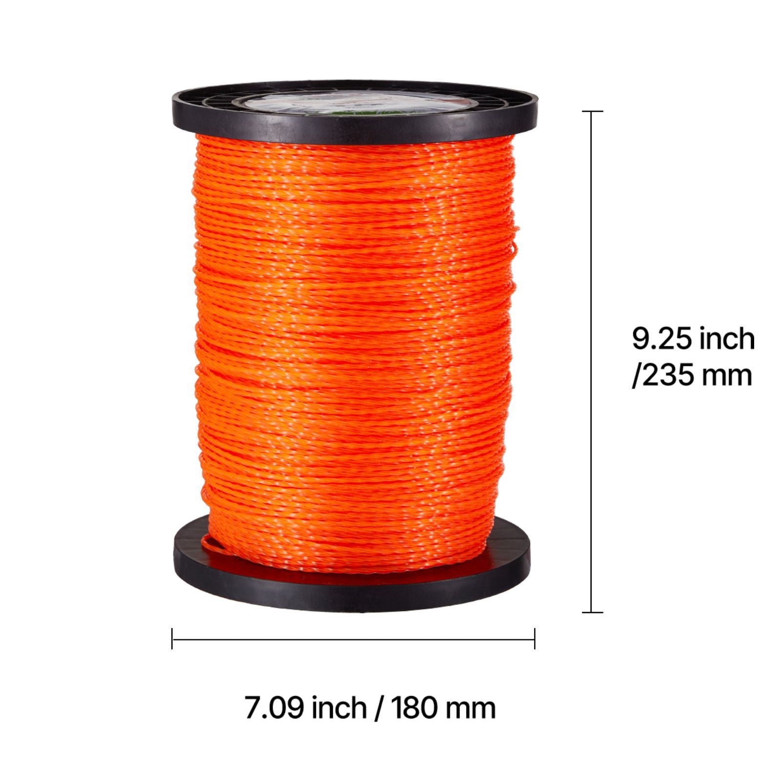 Trimmer Line 1280ft 0.095 Inch Twisted Nylon for Weed Eater Grass Trimmer String