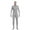 Gray, variant on Beige Open Face Bodysuit for Mens and Womens Funny Halloween Costume Long Sleeve Onesie Hoodies XXXL