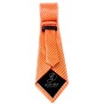 thumbnail image 4 of Scott Allan Orange Tie for Men  | Standard Size Necktie 3.3" at Point | Orange & White Diamond Tie's, 4 of 6