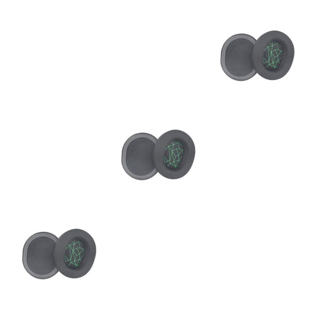 Monstrate 2 piezas Cojín para auriculares Aislamiento de ruido Almohadillas en la oreja Cubierta verde Type1 NO1