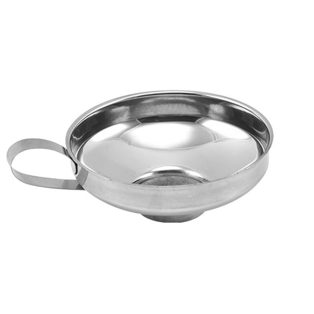 WANYNG Stainless Steel Canning Funnel Wide Mouth Wide Mouth Jar Funnel With Handle For Wide Mouth And Regular Mouth Wide Mouth Jars Food Grade Metal Jam Funnel