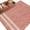 Pink, variant on Gray Texture Bathroom Rug Washable 2x3 Entryway Rug Non Slip Country Farmhouse Burlap Stripes Front Door Mat Low Pile Indoor Doormat Throw Floor Carpet for Kitchen Bedroom Entrance