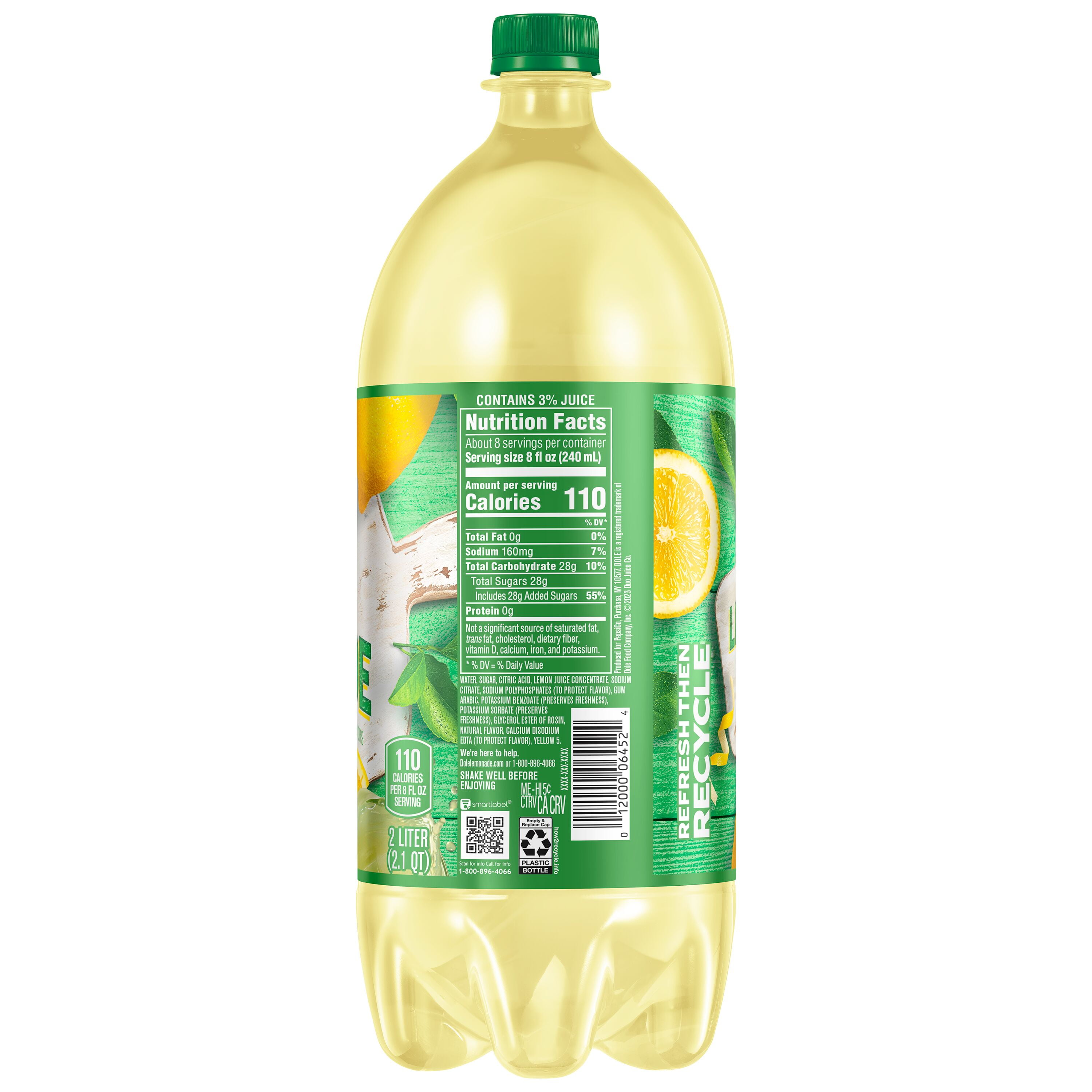 Dole Lemonade, 2 Liter Bottle