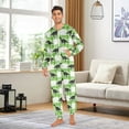 thumbnail image 3 of joogoo Dinosaur on Checkered Unisex Adults Onesies Pajamas Jumpsuits L, 3 of 7