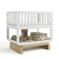 thumbnail image 4 of Storkcraft Santorini Deluxe Convertible Baby Bassinet, White with Driftwood, 4 of 14