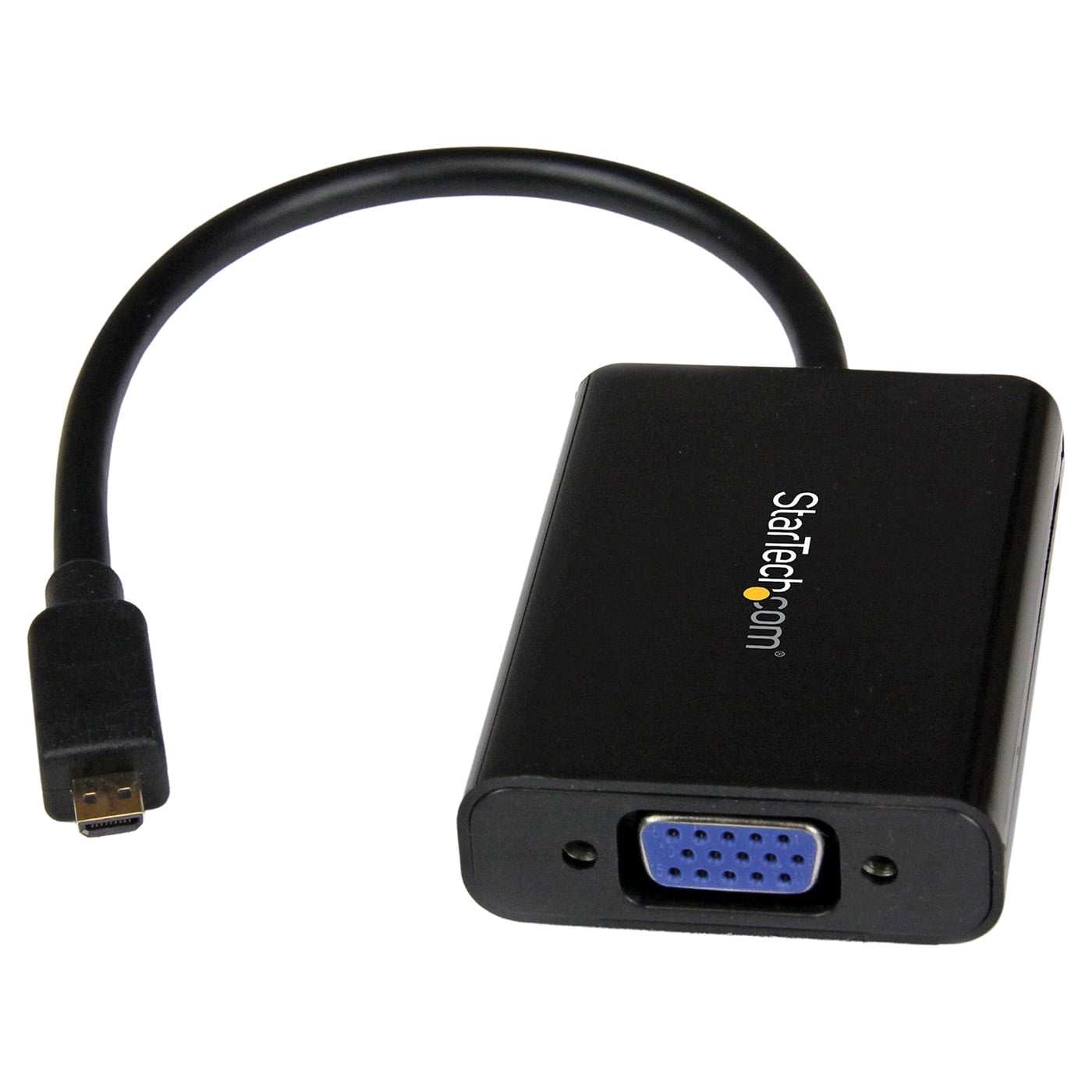 StarTech.com MCHD2VGAA2 Micro HDMI to VGA Adapter Converter with Audio for Smartphones / Ultrabooks / Tablets - 1920x1200